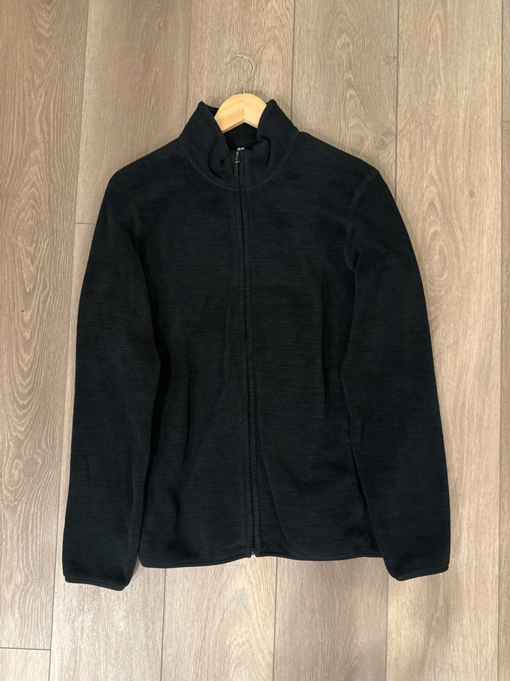 Uniqlo Black Full-Zip Fleece Jacket